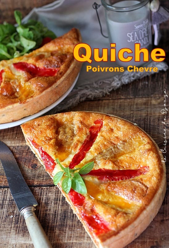 quiche aux poivrons et au chèvre