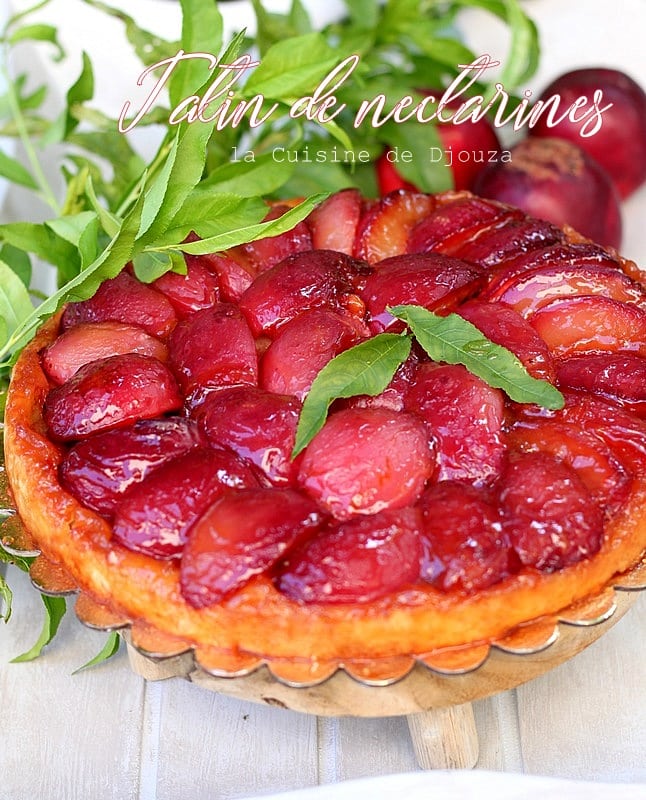 Tarte tatin aux nectarines blanches