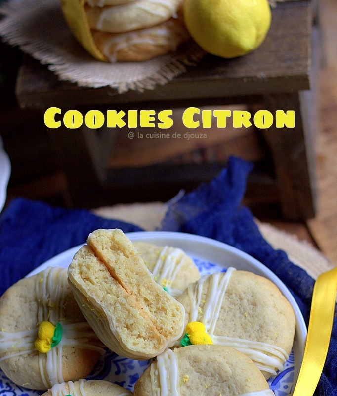 Biscuits cookies au citron