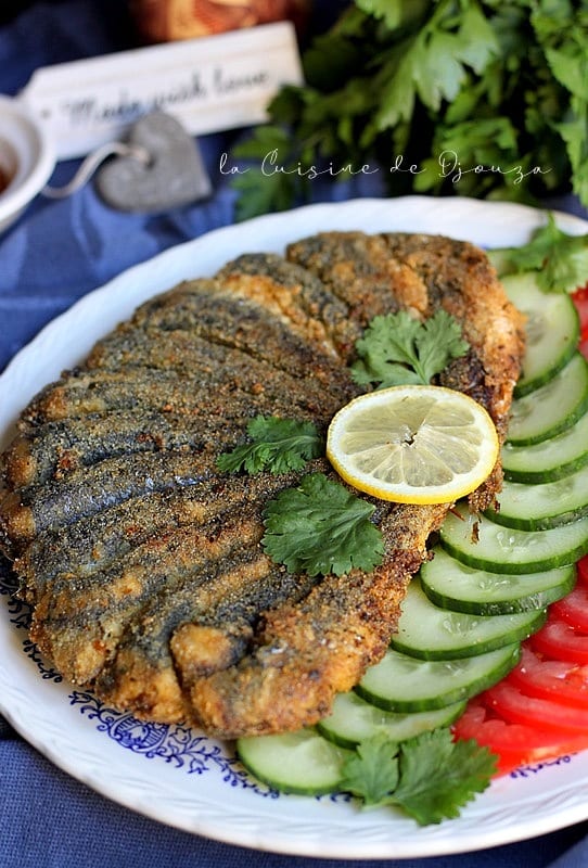 Sardines fraîches grillées à la poêle