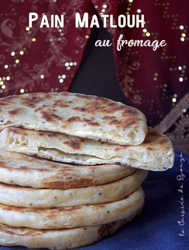 Pain matlouh au fromage à la poêle