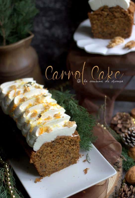 Carrot Cake recette avec des noix