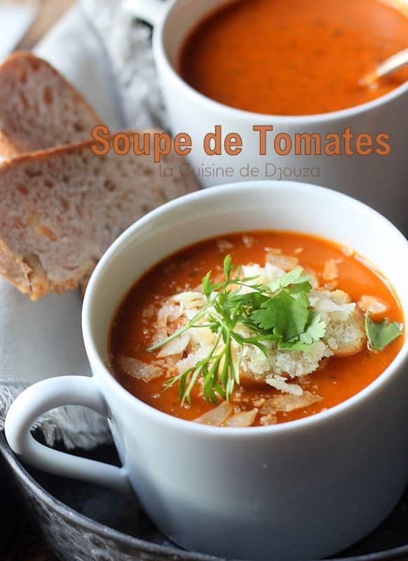 Soupe de tomates en boite