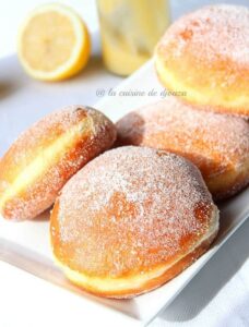 Beignets creme lemon curd citron