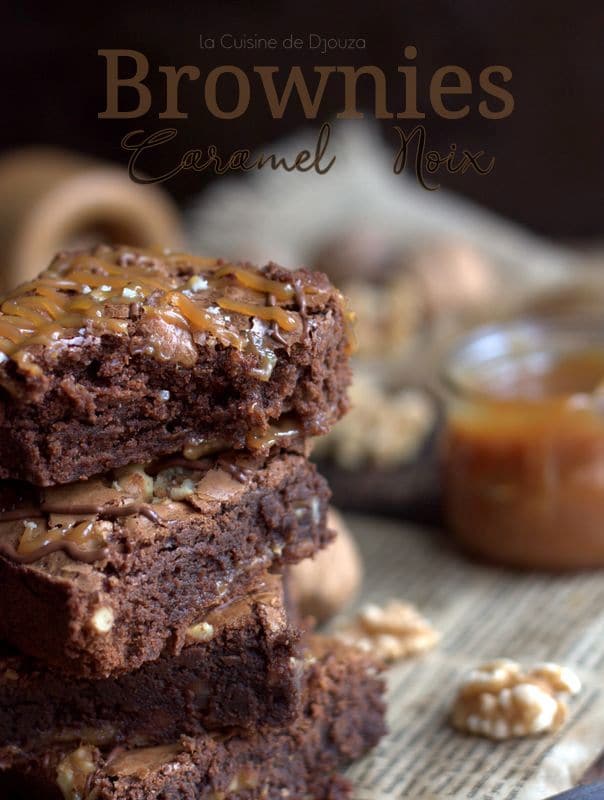 Brownie au chocolat caramel