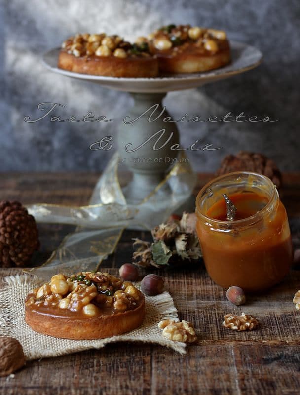 Tartelette aux fruits secs noisettes noix