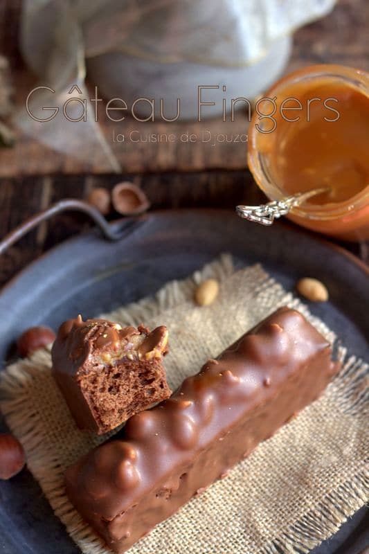 gateau fingers noisettes et cacahuètes