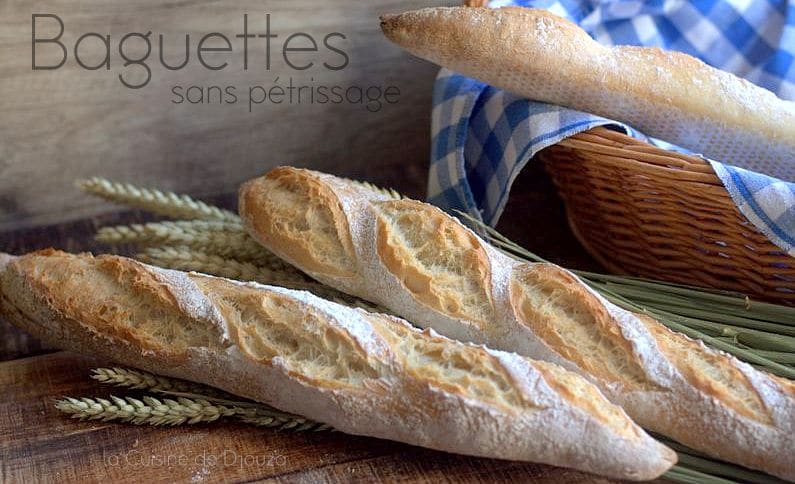 pain sans pétrissage de la boulangerie