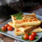 Crêpes salées au fromage et lardons