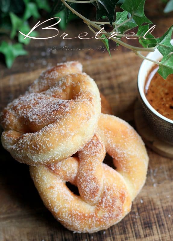 Beignets bretzel au sucre vanille