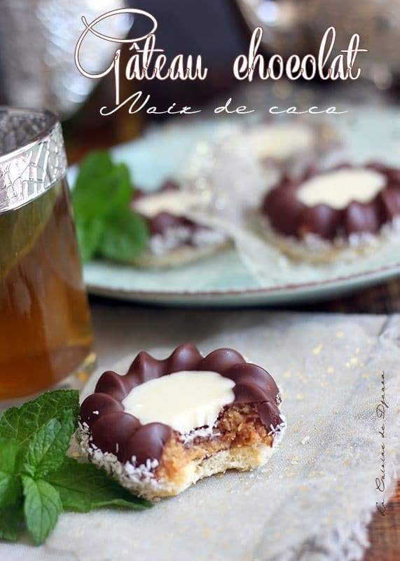 Gâteau algérien de l'aid noix de coco chocolat