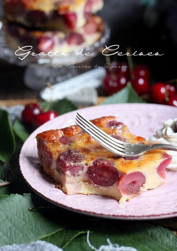 recette facile du gratin léger aux cerises