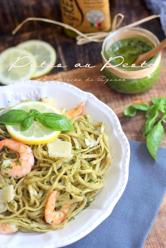 recette de pâtes au pesto