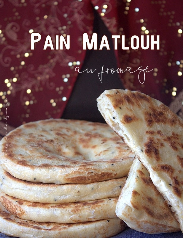 Pain matlouh au fromage à la poêle