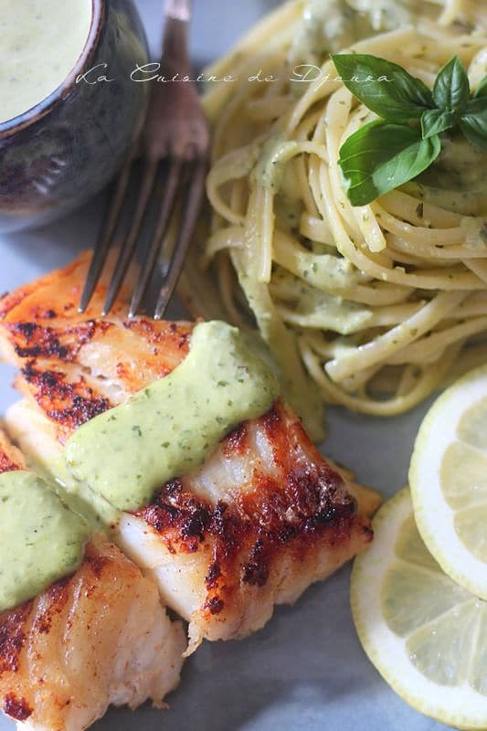 Poisson blanc de cabillaud à la plancha