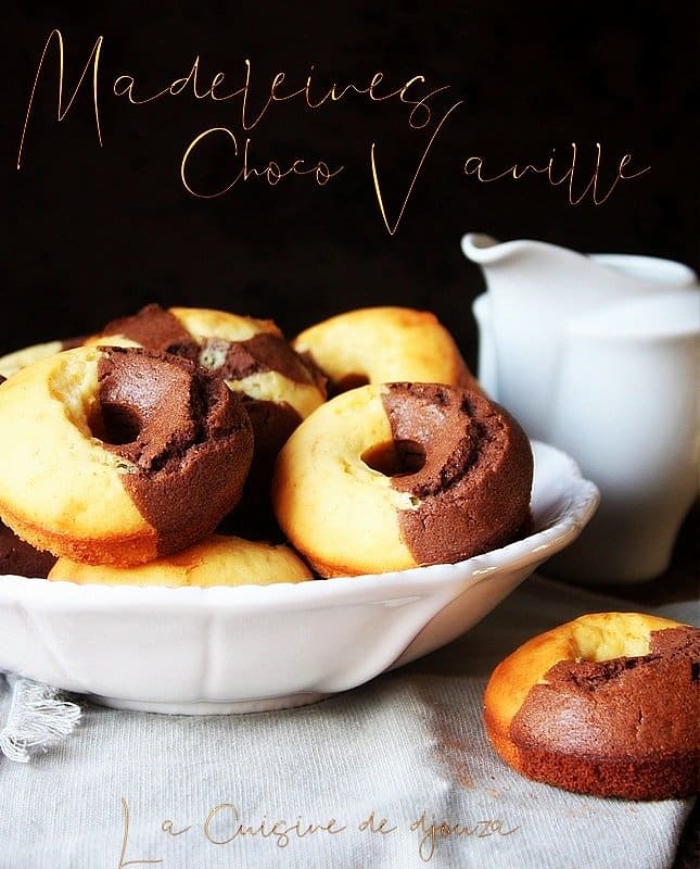 recette de madeleine chocolat vanille