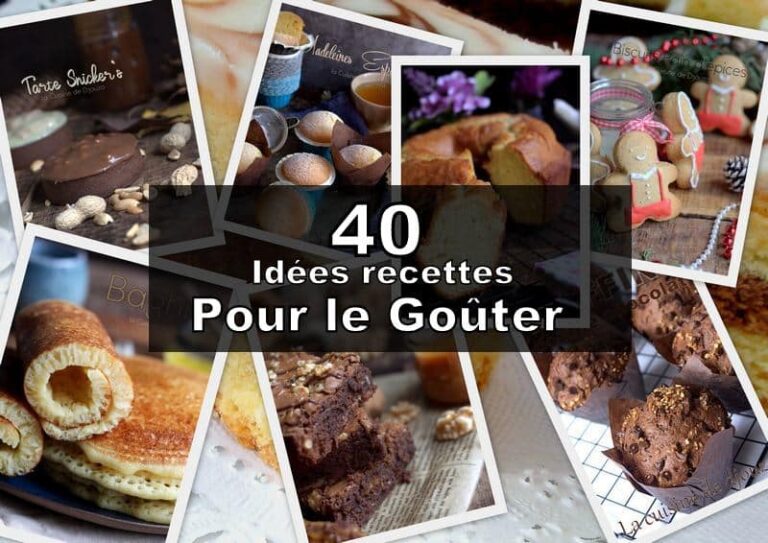 40 idées recettes pour le goûter des enfants