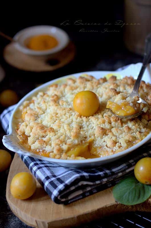 Délicieux dessert anglais aux mirabelles