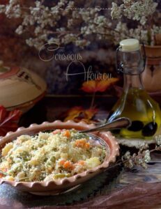 Couscous aux légumes à la vapeur afourou