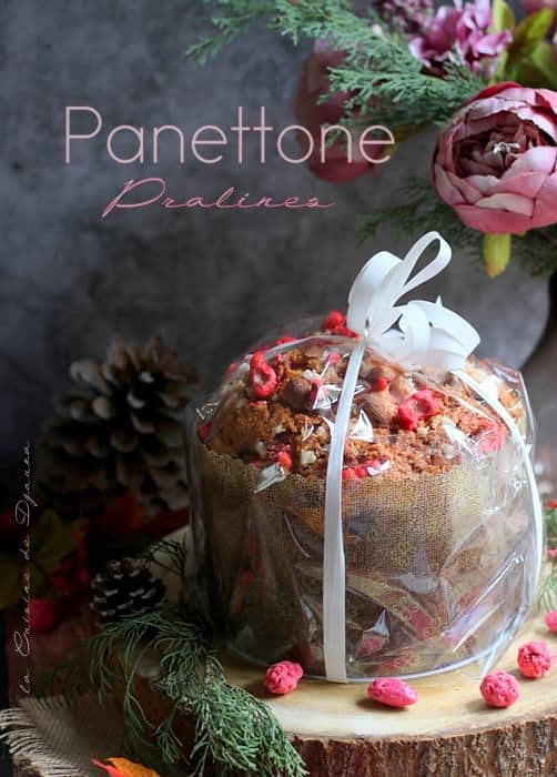 panettone avec des pralines et macaronade