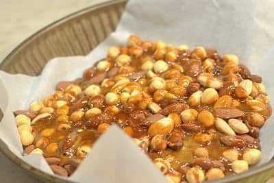 noisettes et amandes torréfiées