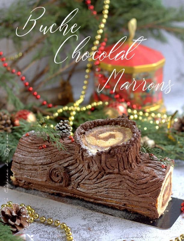 recette de buche tradition chocolat et marron