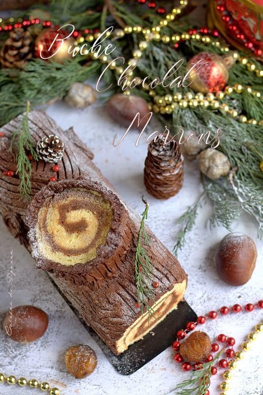 bûche traditionnelle de noel