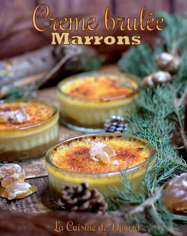 Crèmes brûlées à la crème de marron