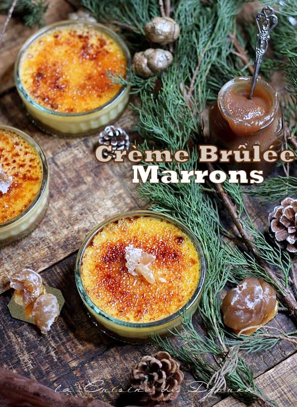 Recette crème brulée aux marrons