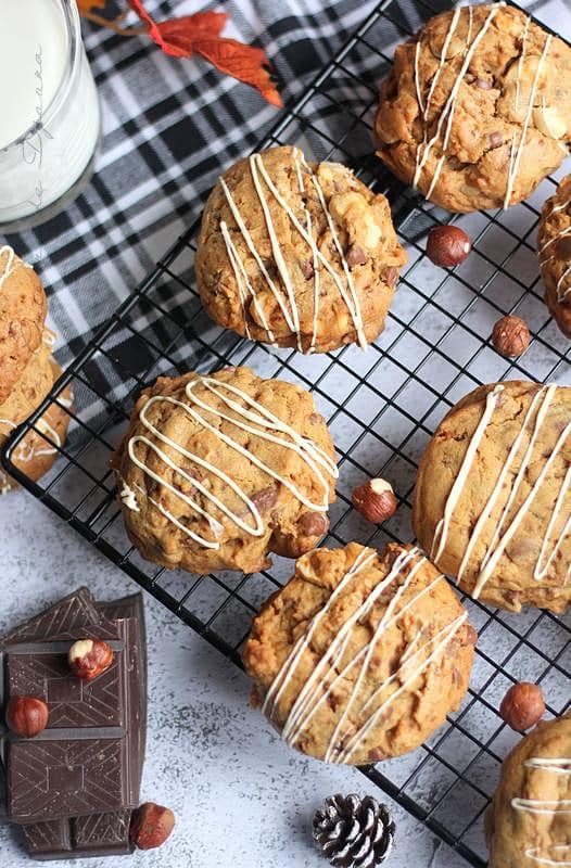 Recette cookies noisettes chocolat