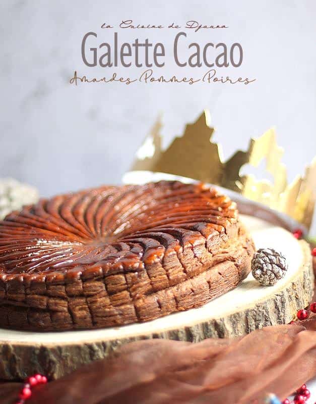 galette frangipane pommes poires caramélisées