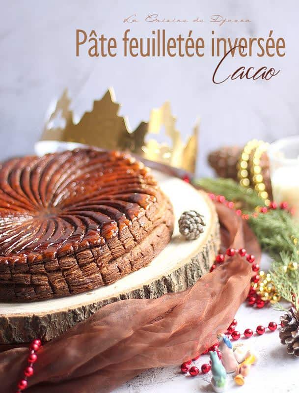 Galette des rois au feuilletage cacao