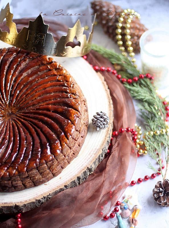 recette galette des rois gourmande cacao pommes poires frangipane