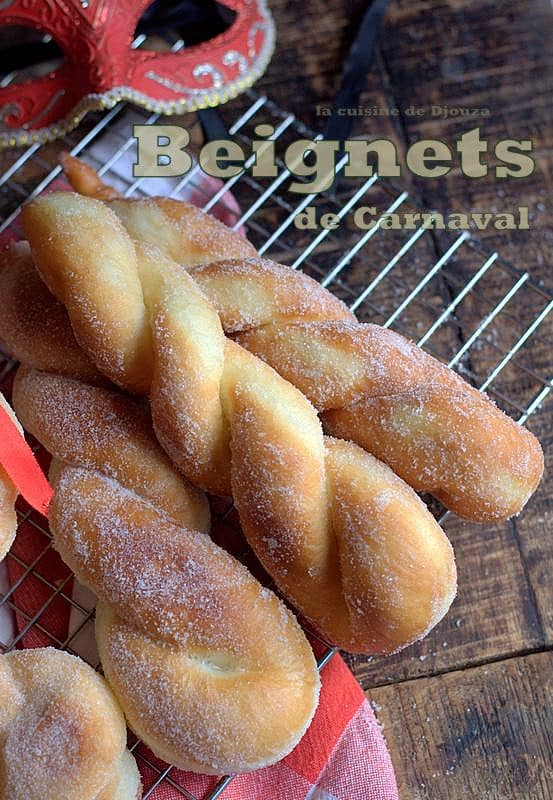 Beignets torsadés sucrés