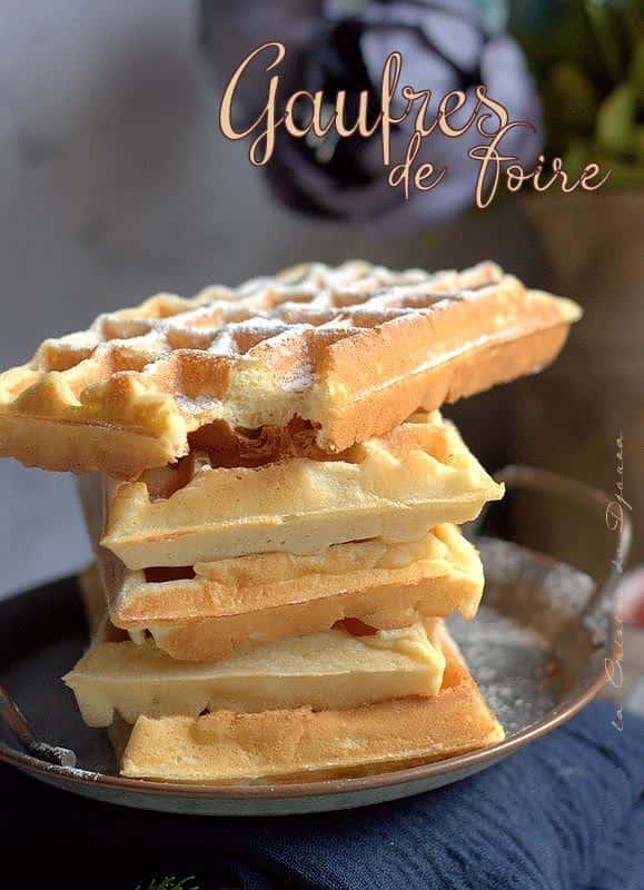 gaufre croustillante et légère de fêtes foraines