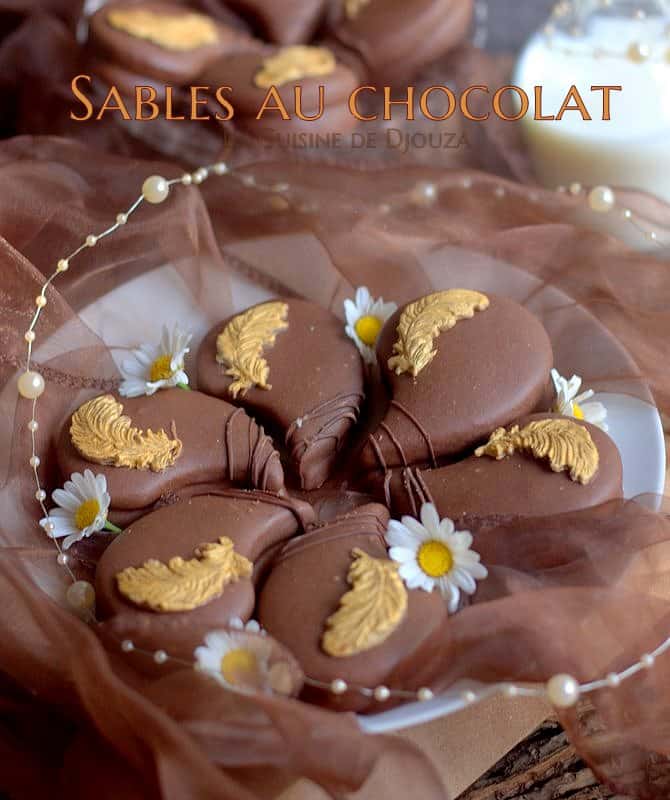 Biscuit sablé au chocolat et orange