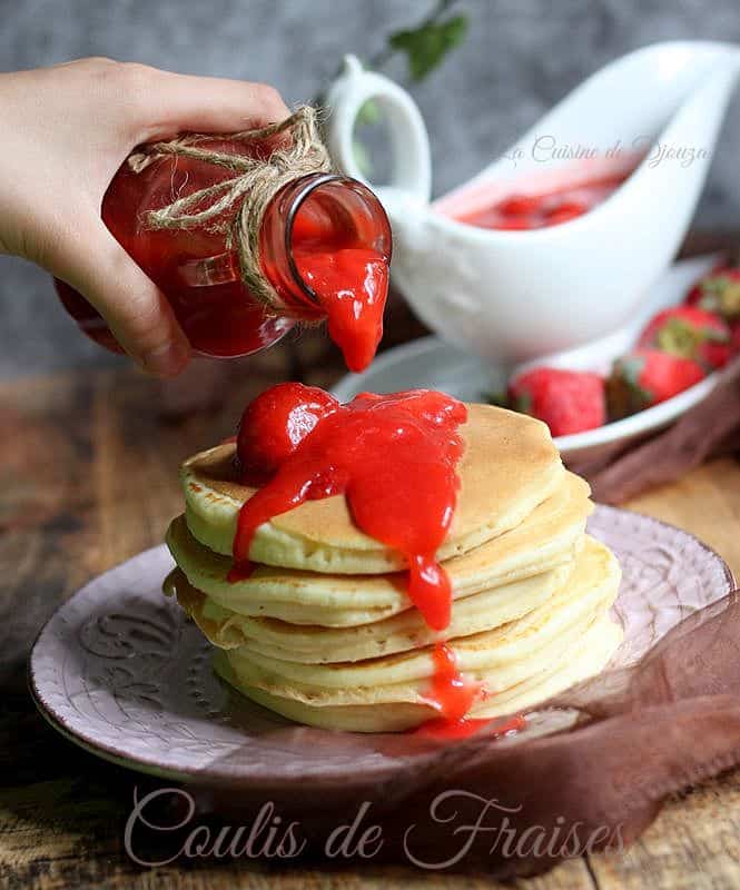 Coulis de fraises pour desserts