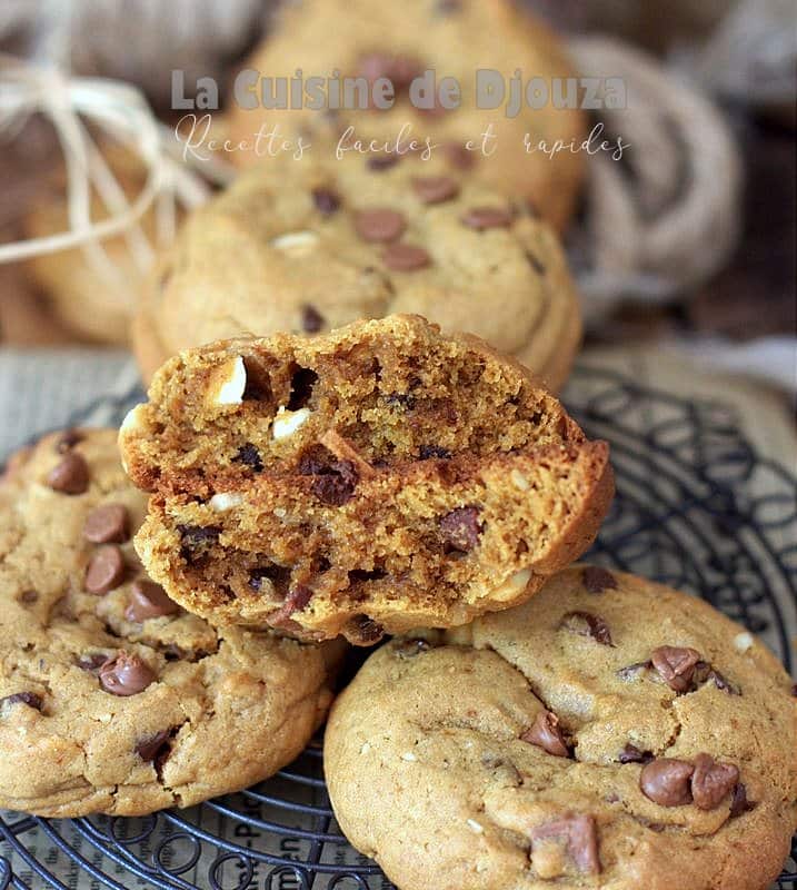 Biscuits américains cookies au chocolat