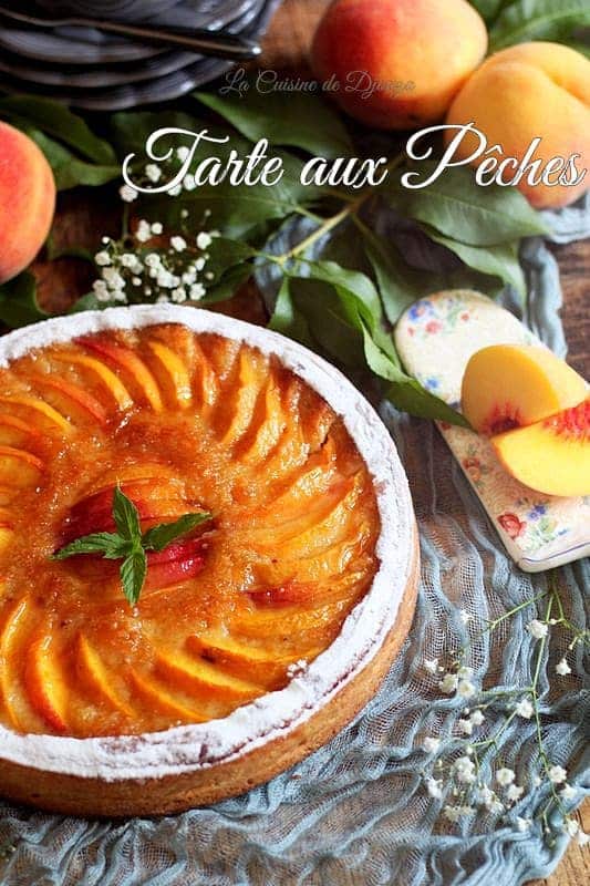 Tarte aux pêches gourmandes