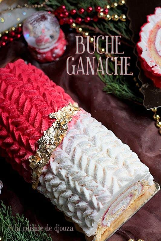 Buche roulée fraises vanille