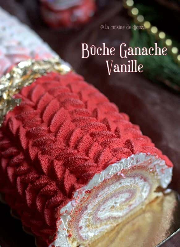 buche de noel fraises et ganache montée