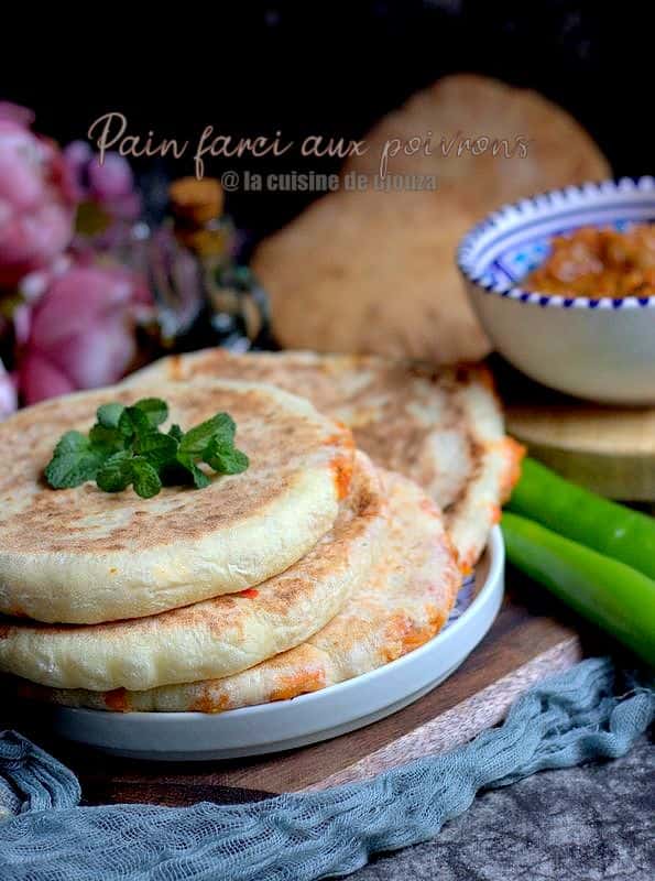 pain batbout farci aux légumes sans viande