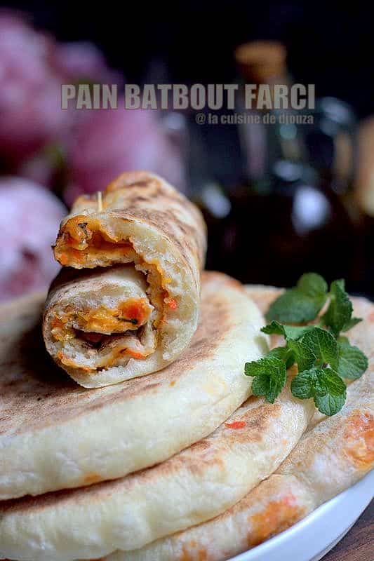 recette batbout pain farci