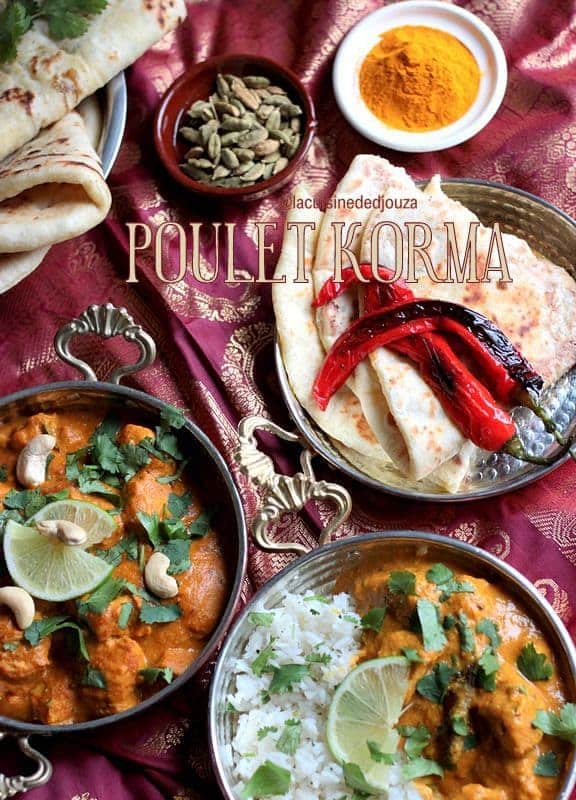 recette poulet korma épicé