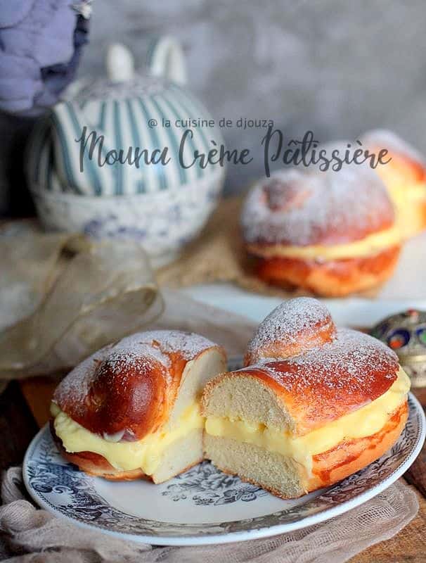 brioche mouna oranaise crème patissière