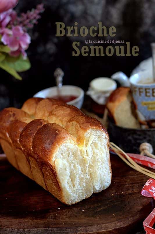 recette brioche moelleuse à la semoule et au levain