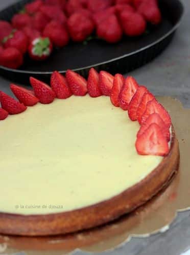 Tarte aux fraises crème patissière