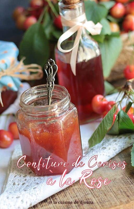 Confiture cerises blanches