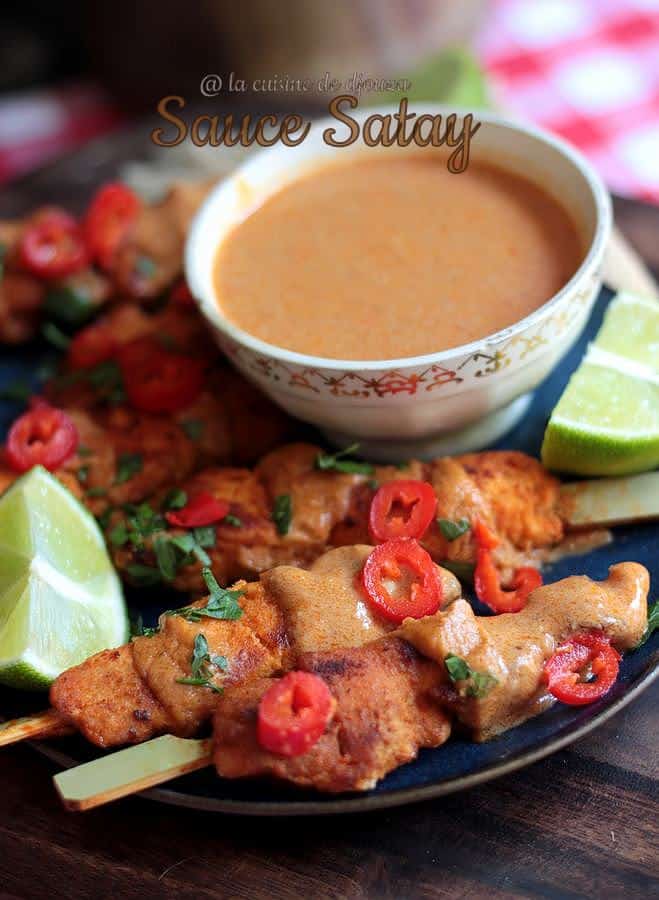 recette de sauce satay cacahuète