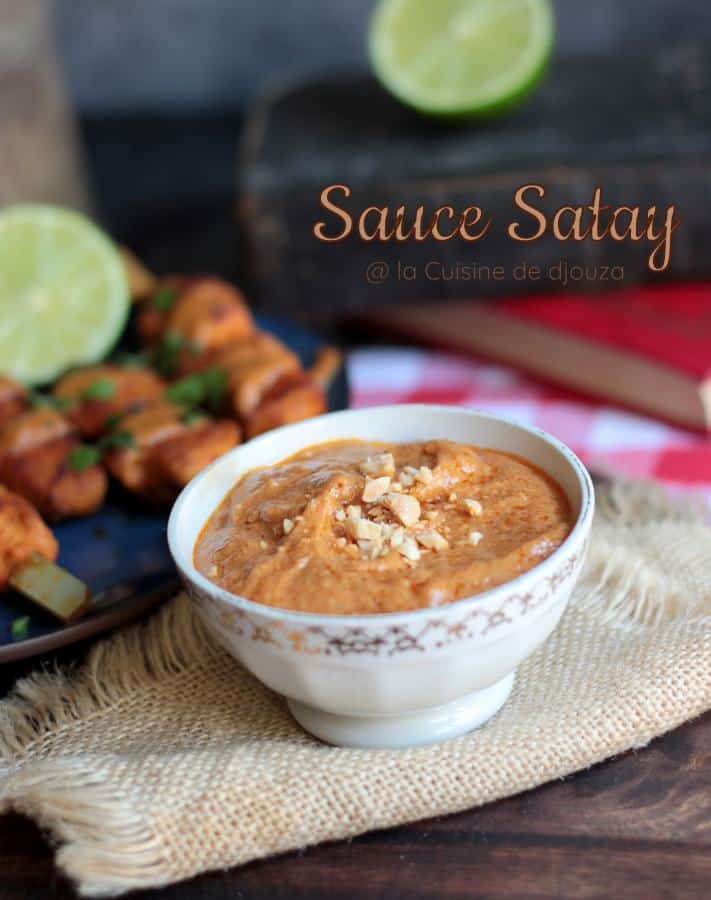 sauce thai satay aux cacahuètes